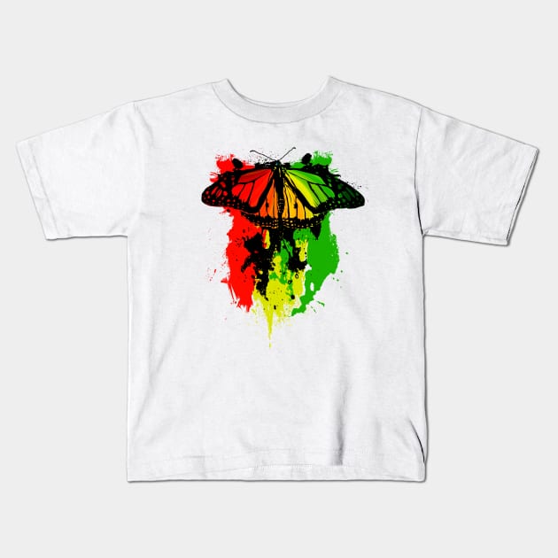 Butterfly Effects Kids T-Shirt by Moncheng